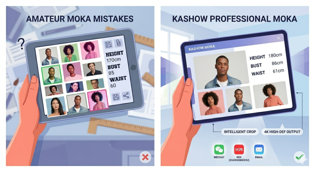 模特卡制作避坑指南：避开这5个致命误区，让你的模卡更有高级感插图1