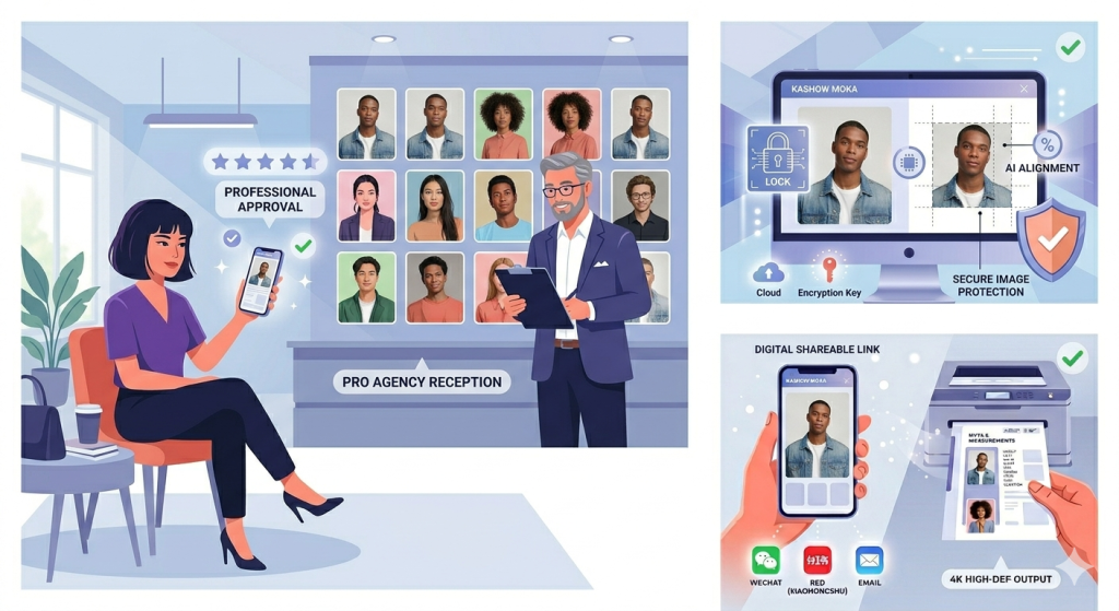 模卡制作线上平台可靠吗？职业模特选择制作模卡工具的 3 大判别标准插图1