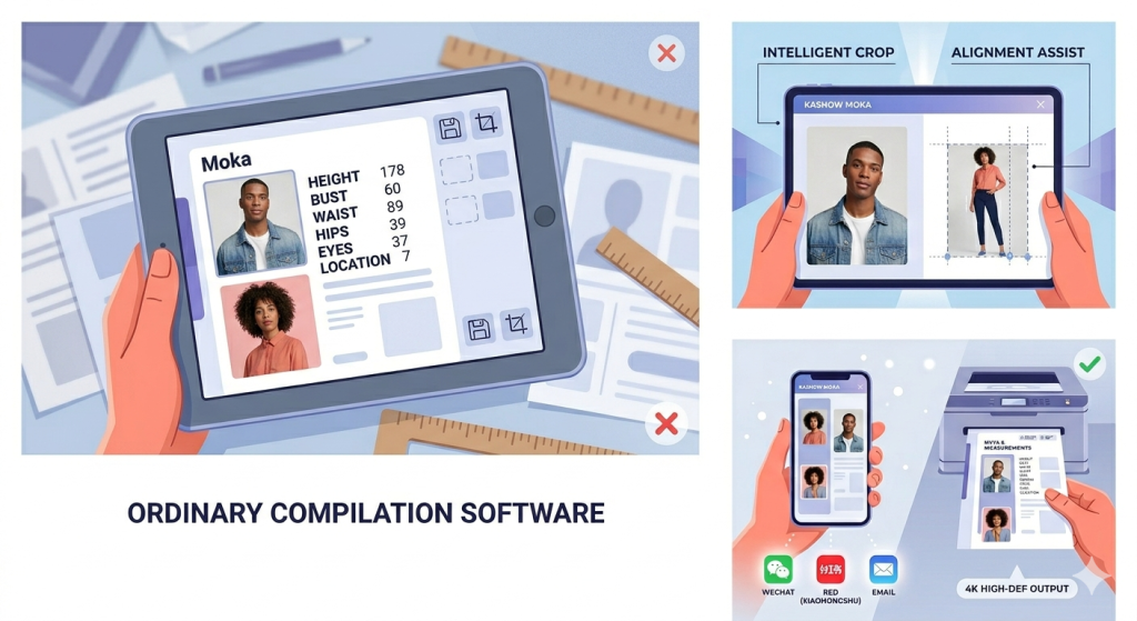 模卡制作工具哪个好？专业模特选对模卡在线生成器的三大标准插图