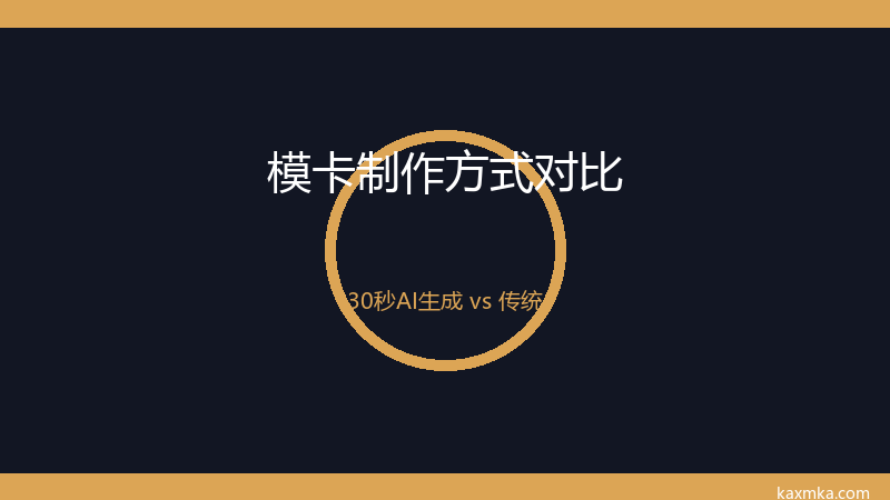 模卡是什么?新手入门必看的完整指南(2026版)插图2 模卡制作方式对比:AI与传统